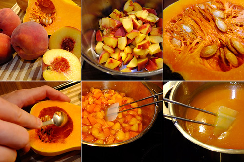 Making Pumpkin-Peach-Jam