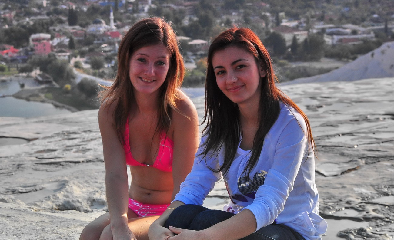 But perhaps a nicer sight was a couple of local Turkish girls enjoying the ...