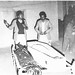 Gul Khan Nasir's nephews Amir-ul-Mulk Mengal (Left) and Noor-ud-din Mengal Shaheed (Right) standing beside his body