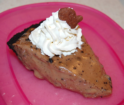 A slice of Chocolate Cookies 'n Cream Pie