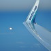 LAX to YVR - Moon and wing