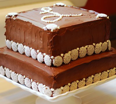 Chocolate Chocolate Mousse Birthday Cake