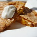 Veggie Chicken Quesadilla with Cheddar Cheeze and Tofu Sour Kreme