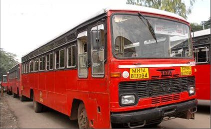 MSRTC's Aurangabad City bus MH-14-BT-1064