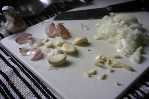 garlic onion choppage