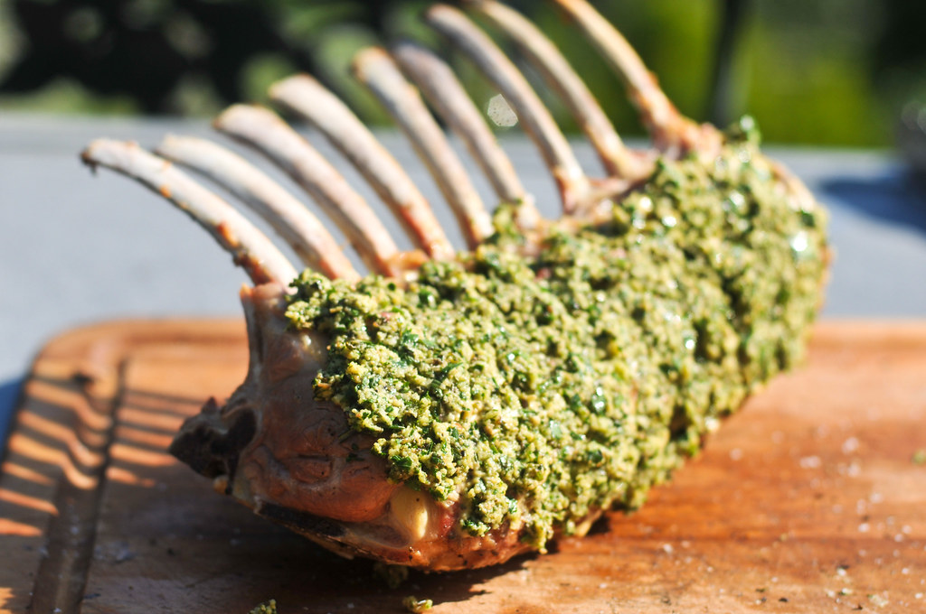 Mustard and Herb-Crusted Rack of Lamb