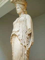 Caryatid (right view), Erechtheion, Acropolis, Athens
