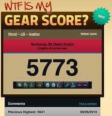 (WIN) Moriturus, 80 Death Knight — WTF is my Gear Score?