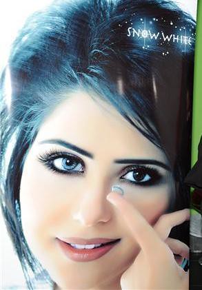حصة اللوغاني في اعلان عدسات لاصقة HESSA - KUWAIT