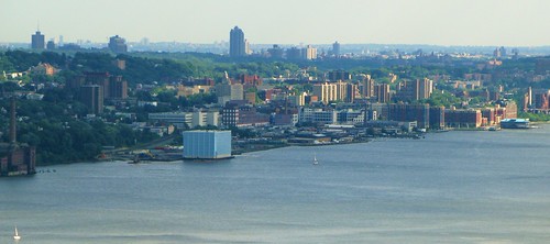 Yonkers waterfront as seen from Alpine, NJ