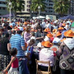concentración de encajeras de Santurtzi