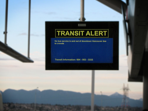 Transit Alert after Canada's Hockey Victory
