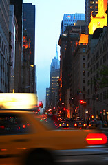 Early evening, Fifth Avenue, Manhattan