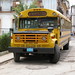 School bus. The American influence up until the 1950's is still very apparent, mainly in the vehicles.