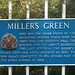 Information sign for Millers Green next to St. Mary's Gate, Gloucester