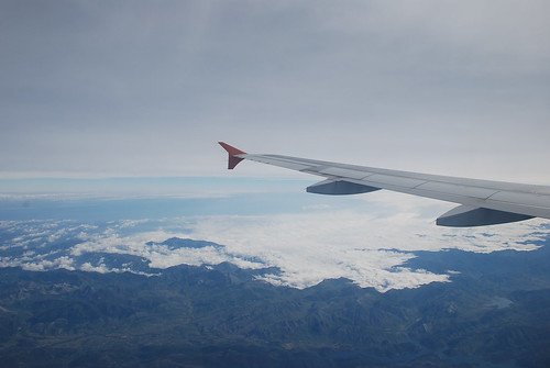 volando hacia Barcelona