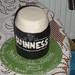 Birthday cake in the shape of a pint of Guinness.