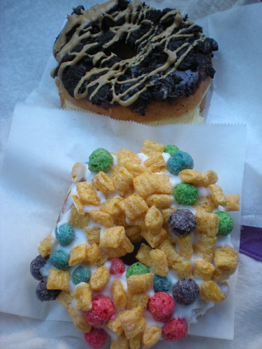 Captain Crunch and Old Dirty Dastard doughnuts