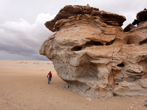 Rocks shaped by wind