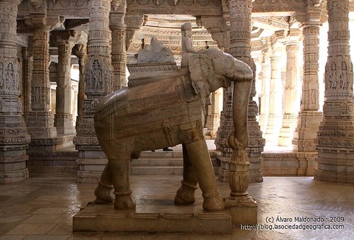 Detalle del templo de Ranakpur