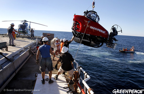 Greenpeace Submarine in Gulf of Mexico
