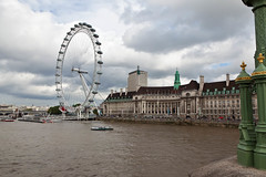 London Eye along the River Thames