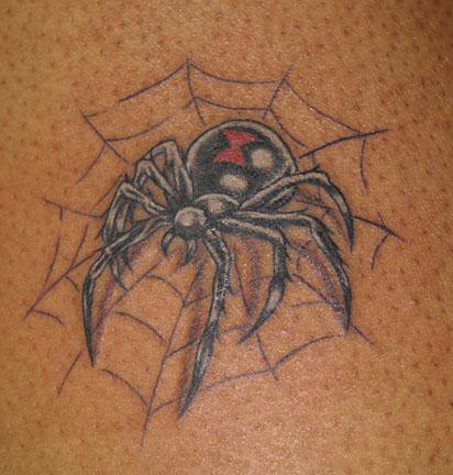 Black widow spider tattoo - a photo on Flickriver