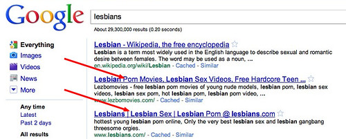 Lesbians on Google