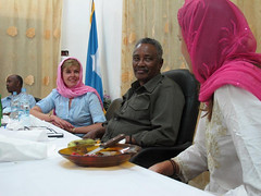 2b. Discussion over dinner at the president's residence, Garowe
