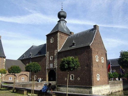 first building when entering Hoensbroek Castle