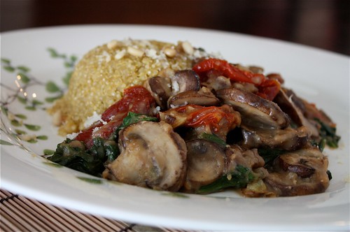 Mushroom Marsala with Garlic Herb Quinoa Pilaf