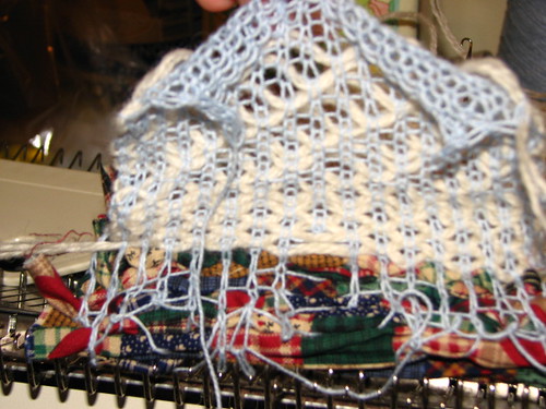 Back of knit weaving attempt