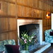Fireplace in the waiting room of Bibury Court Hotel