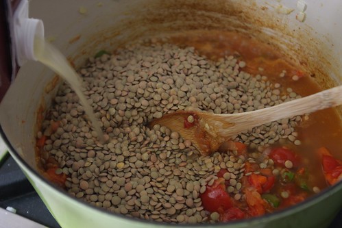 enter in lentils & broth