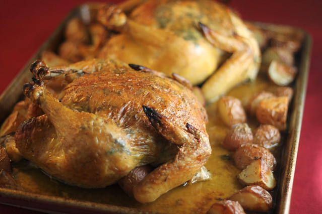 Thyme-roasted Chicken with Potatoes