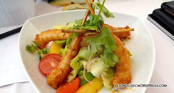 Shrimp Satay for starter