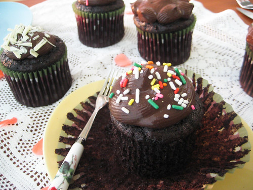 27th birthday chocolate cupcakes