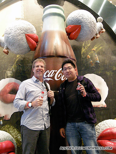 Me with Tom from Coca-Cola with our PlantBottles
