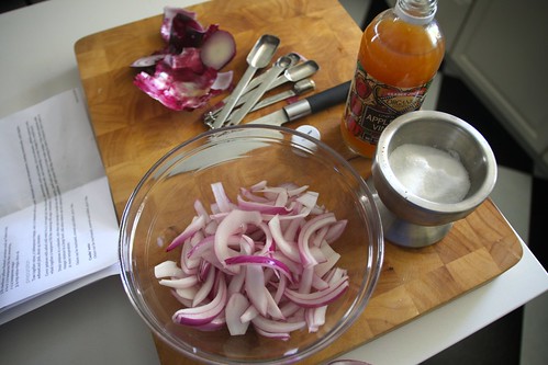 marinate the onions