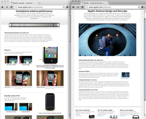 apple.com/antenna prima e dopo