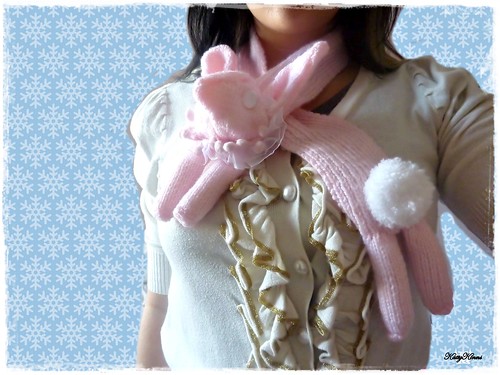 Pink Bunny Scarf