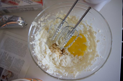 mixing the filling