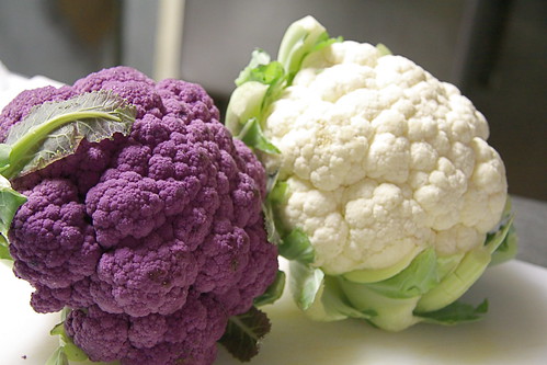 Purple and White Cauliflower