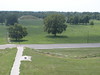 Monks Mound view of Twin Mounds