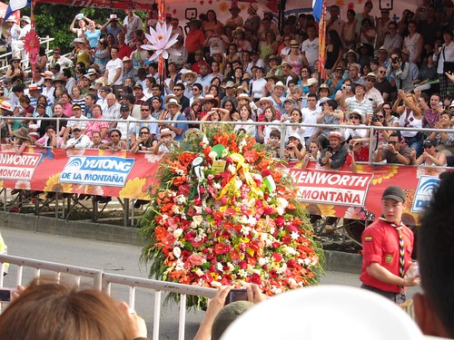 The silletas for the parade are handmade in the nearby town of Santa Elena.