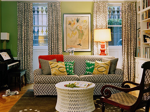 Ellen Hamilton pattern living room