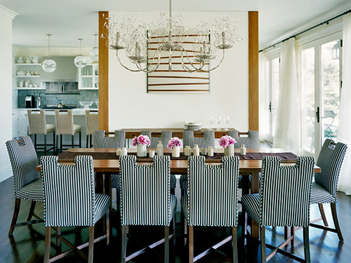 Ellen Hamilton striped dining chairs