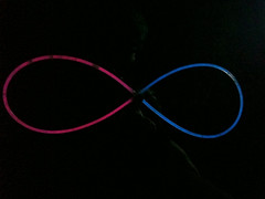 Glow necklace infinity. Cuz we