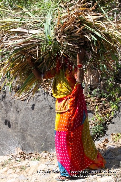 Mujer de la India rural