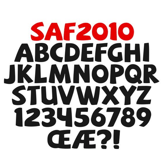 tipografia sudáfrica 2010